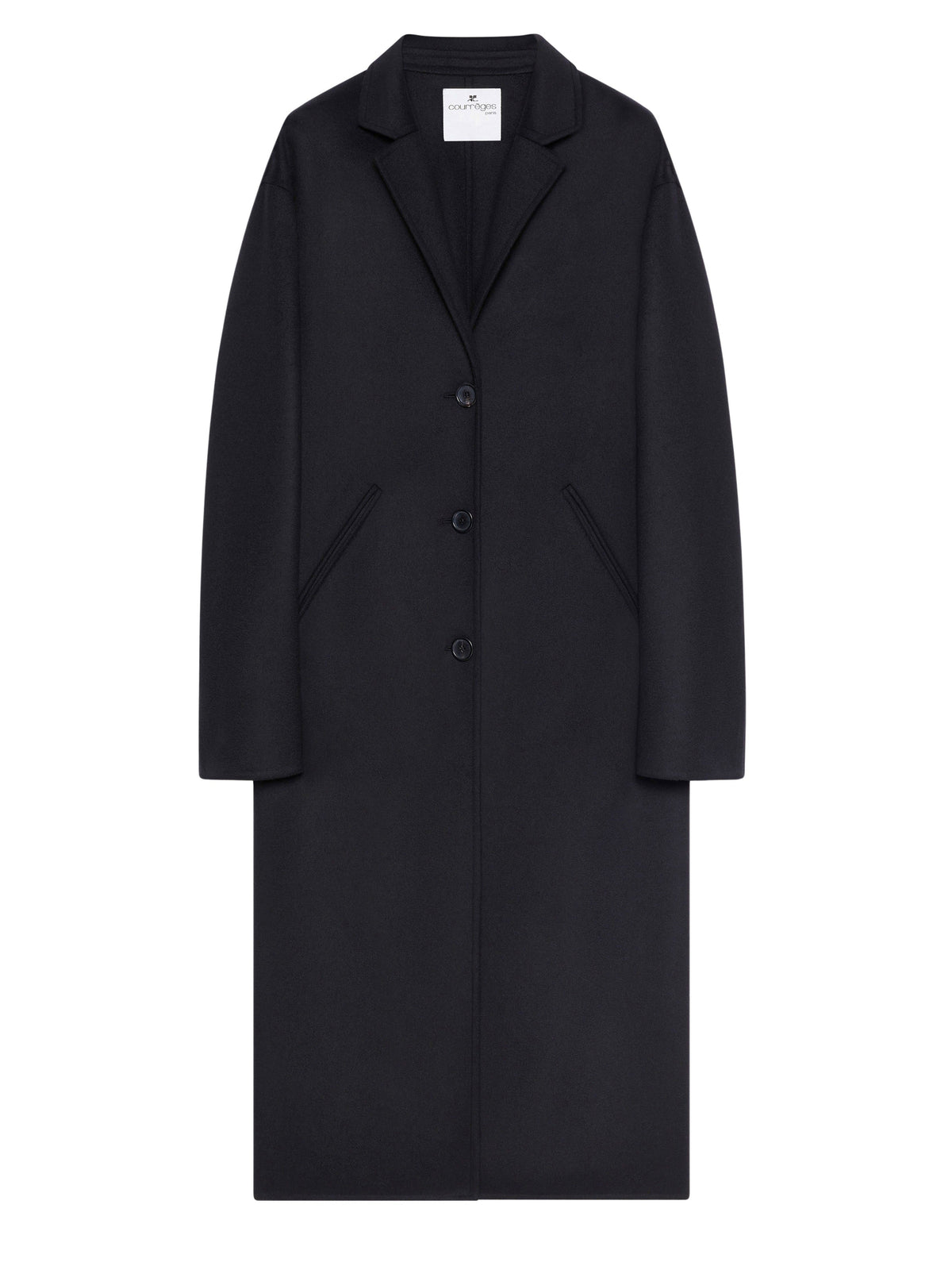LONG MANTEAU COCOON DOUBLE FACE