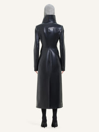 PREMIUM 14pcs NEW / LONG TRENCH COAT EN LATEX - Black