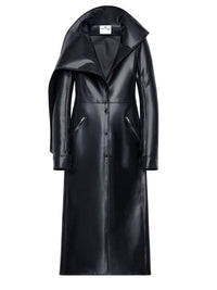 PREMIUM 14pcs NEW / LONG TRENCH COAT EN LATEX - Black