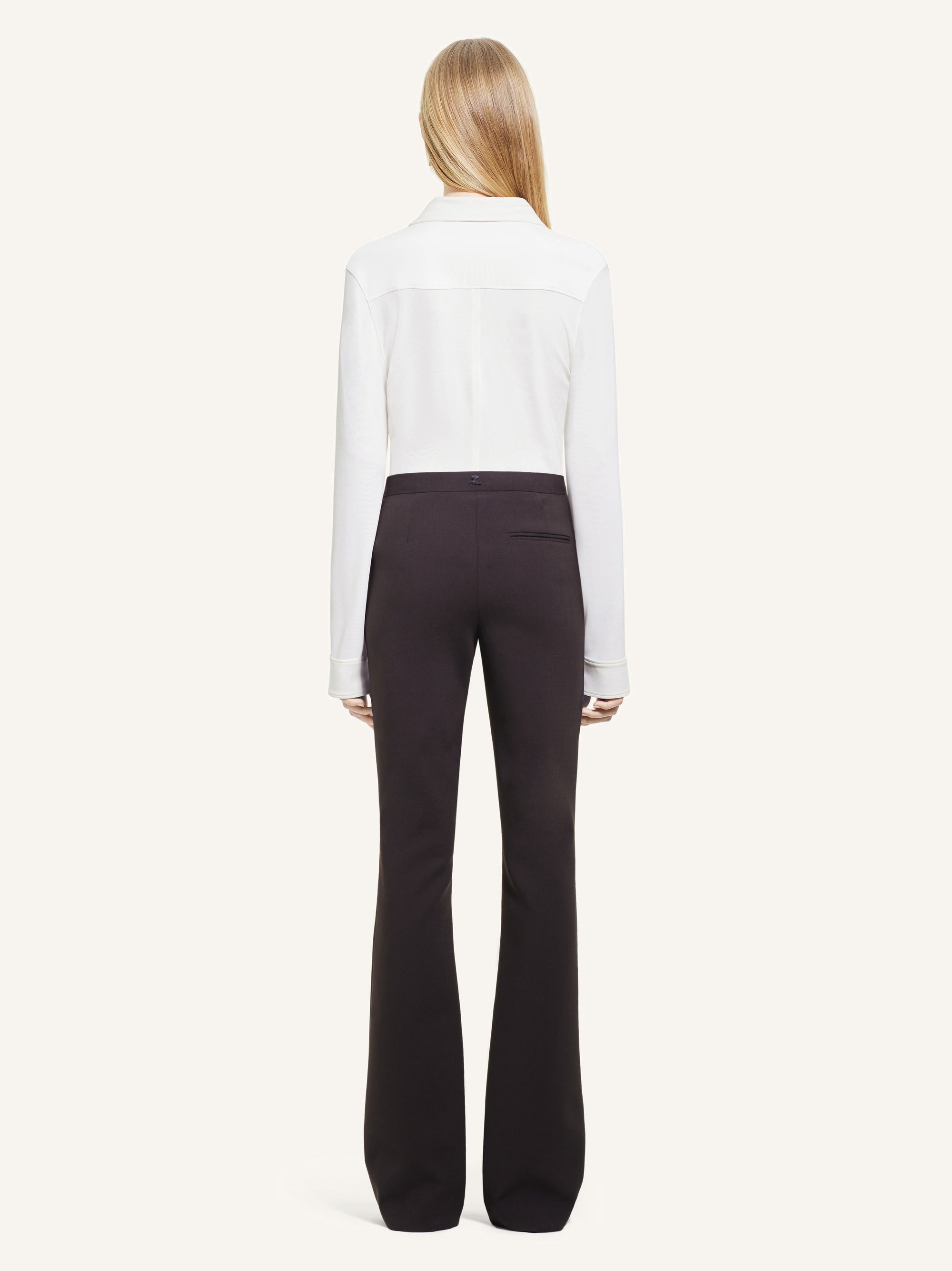 PREMIUM 12pcs NEW / PANTALON TAILLEUR OBLIQUE - Chocolate