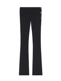Oblique wool suit trousers - Black