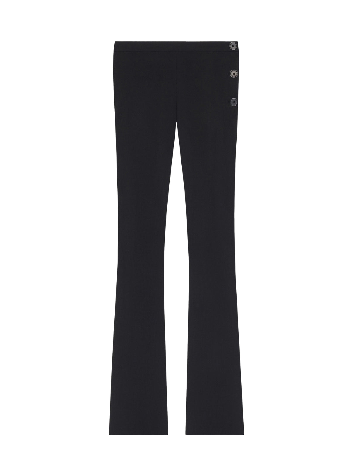 Oblique wool suit trousers - Black