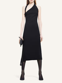 PRIX MARQUE : 250 / ROBE LONGUE ASYMÉTRIQUE À BOUCLES