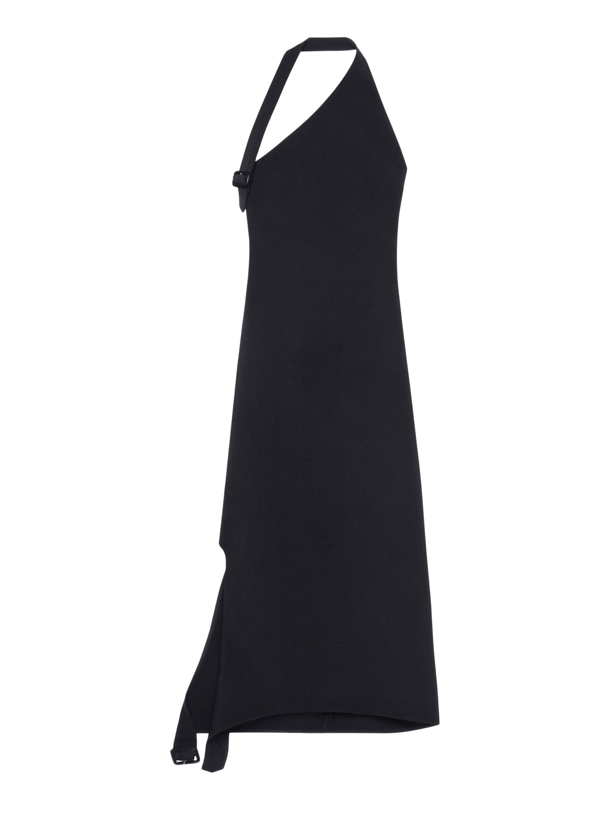 PRIX MARQUE : 250 / ROBE LONGUE ASYMÉTRIQUE À BOUCLES