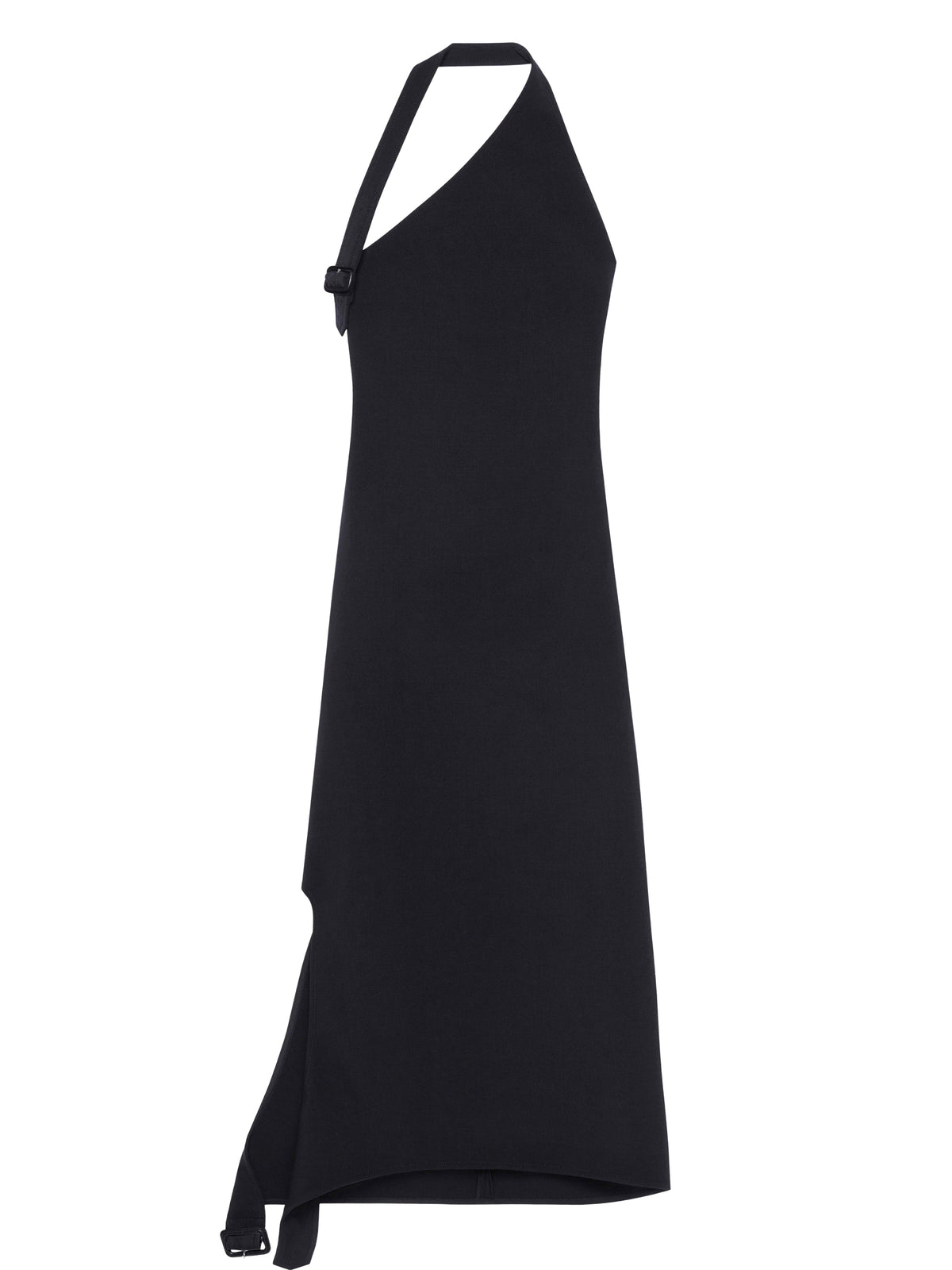 PRIX MARQUE : 250 / ROBE LONGUE ASYMÉTRIQUE À BOUCLES