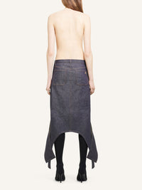 JUPE LONGUE INVERSÉE EN DENIM