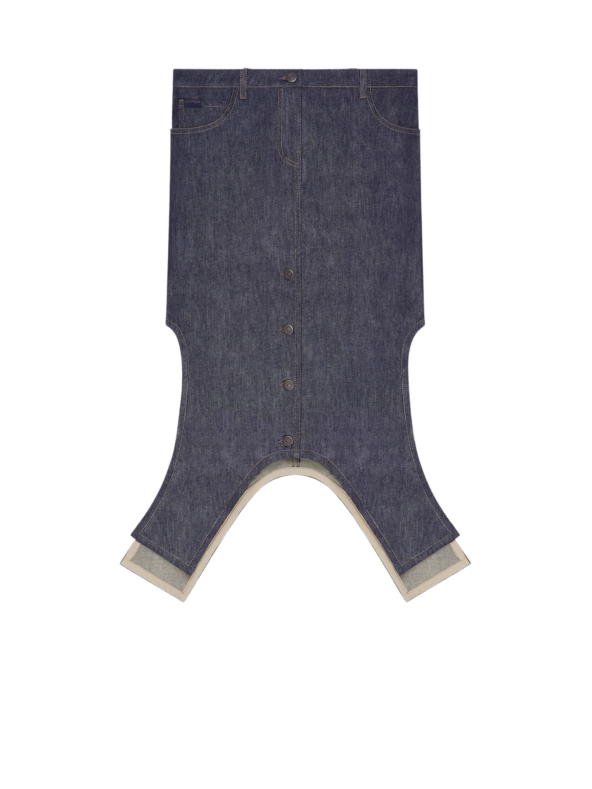 PREMIUM 17pcs NEW / JUPE LONGUE INVERSÉE EN DENIM