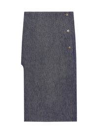 PRIX MARQUE : 90 / JUPE POCHE CENTRALE EN DENIM