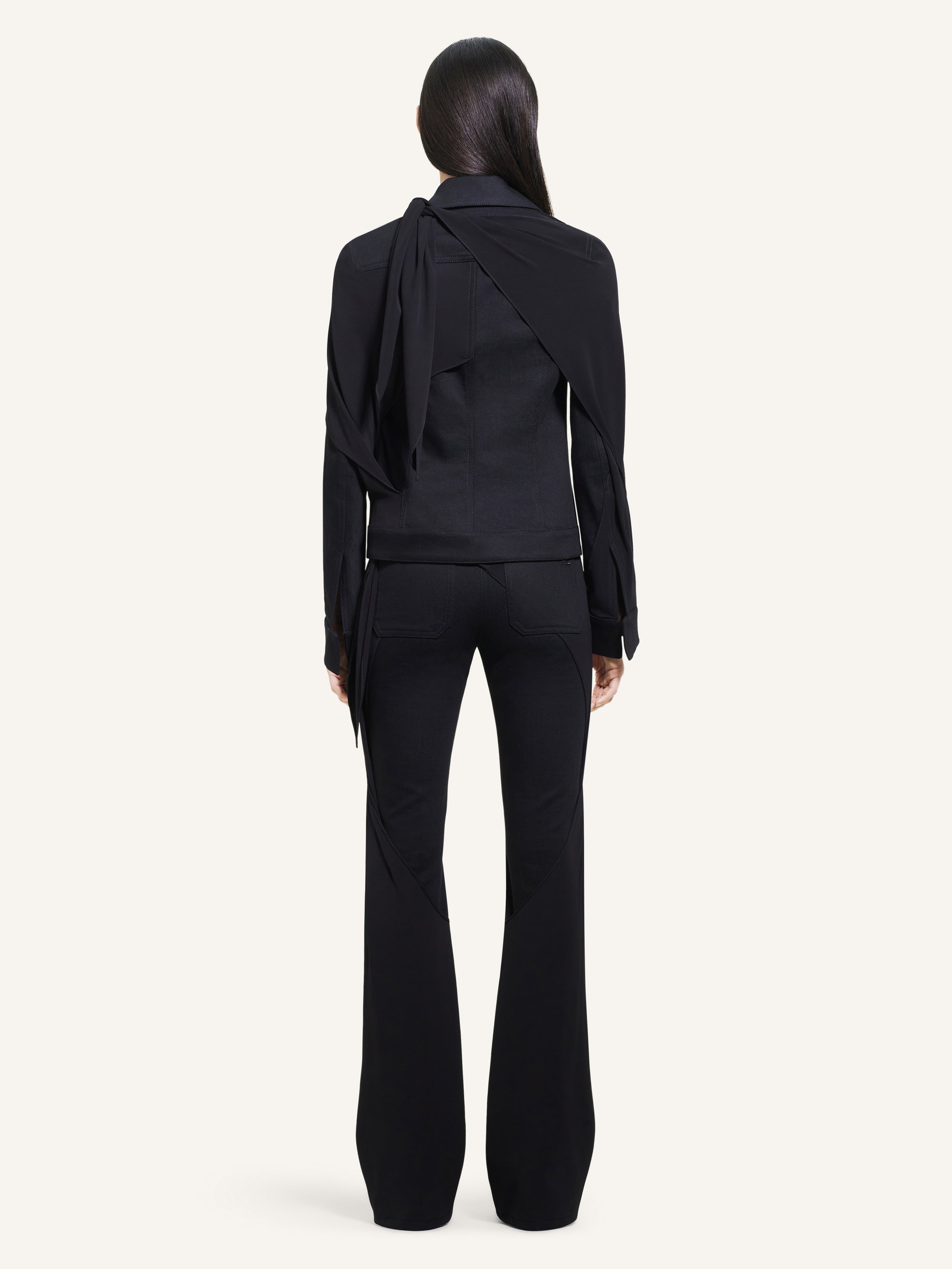 PREMIUM 11pcs NEW / PANTALON 5 POCHES EN DENIM ET DRAPÉ