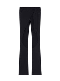 Pantalon 5 poches drapé en denim - Black