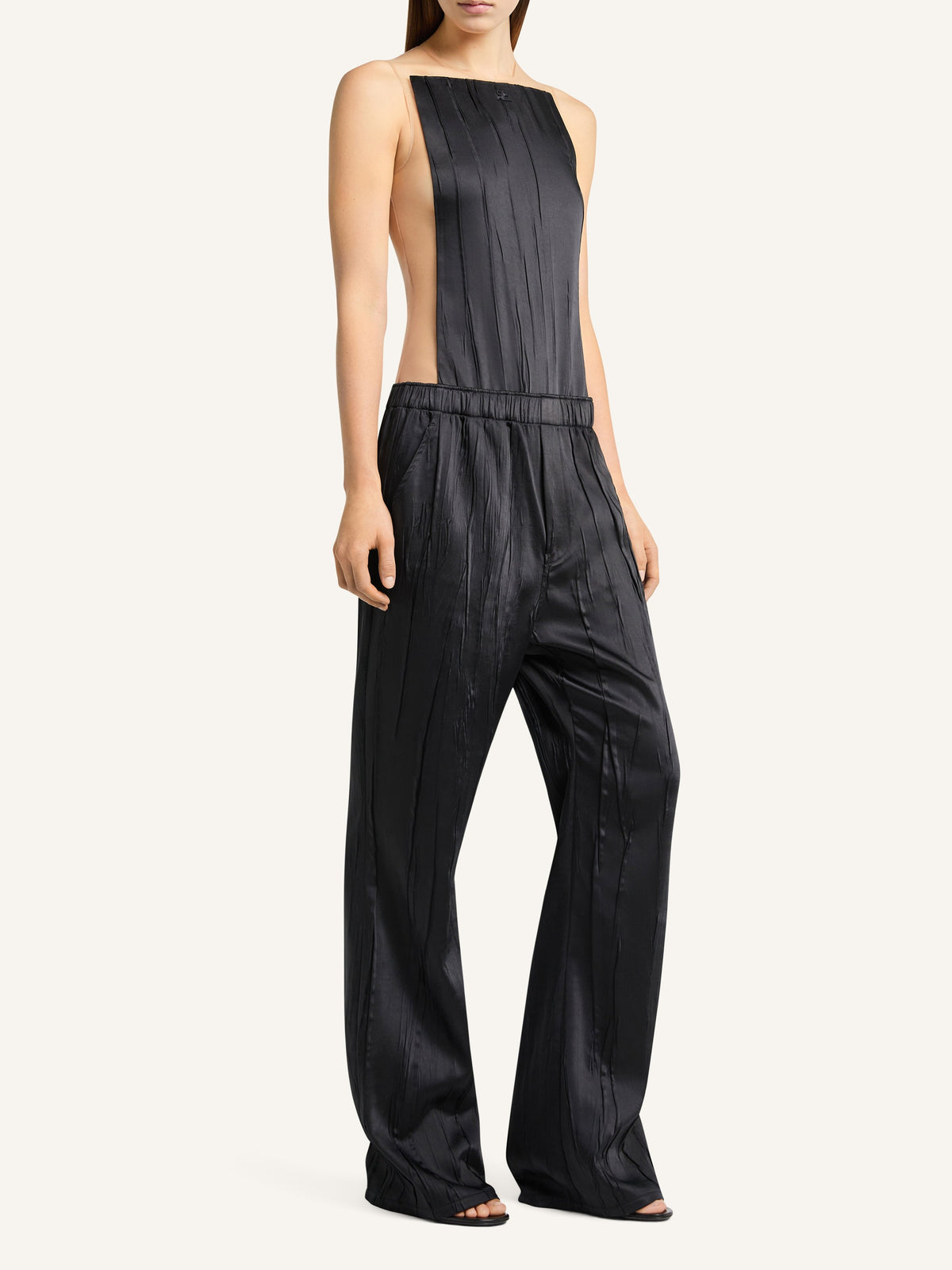 Body Illusion en satin - Black