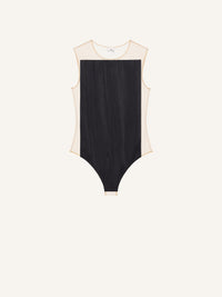 PRIX MARQUE : 110 / CRINKLED SATIN ILLUSION BODYSUIT-36