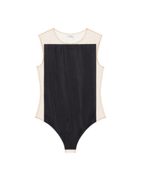 Body Illusion en satin - Black