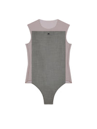 Body Illusion à motifs Pied-de-poule - Chocolate & Houndstooth
