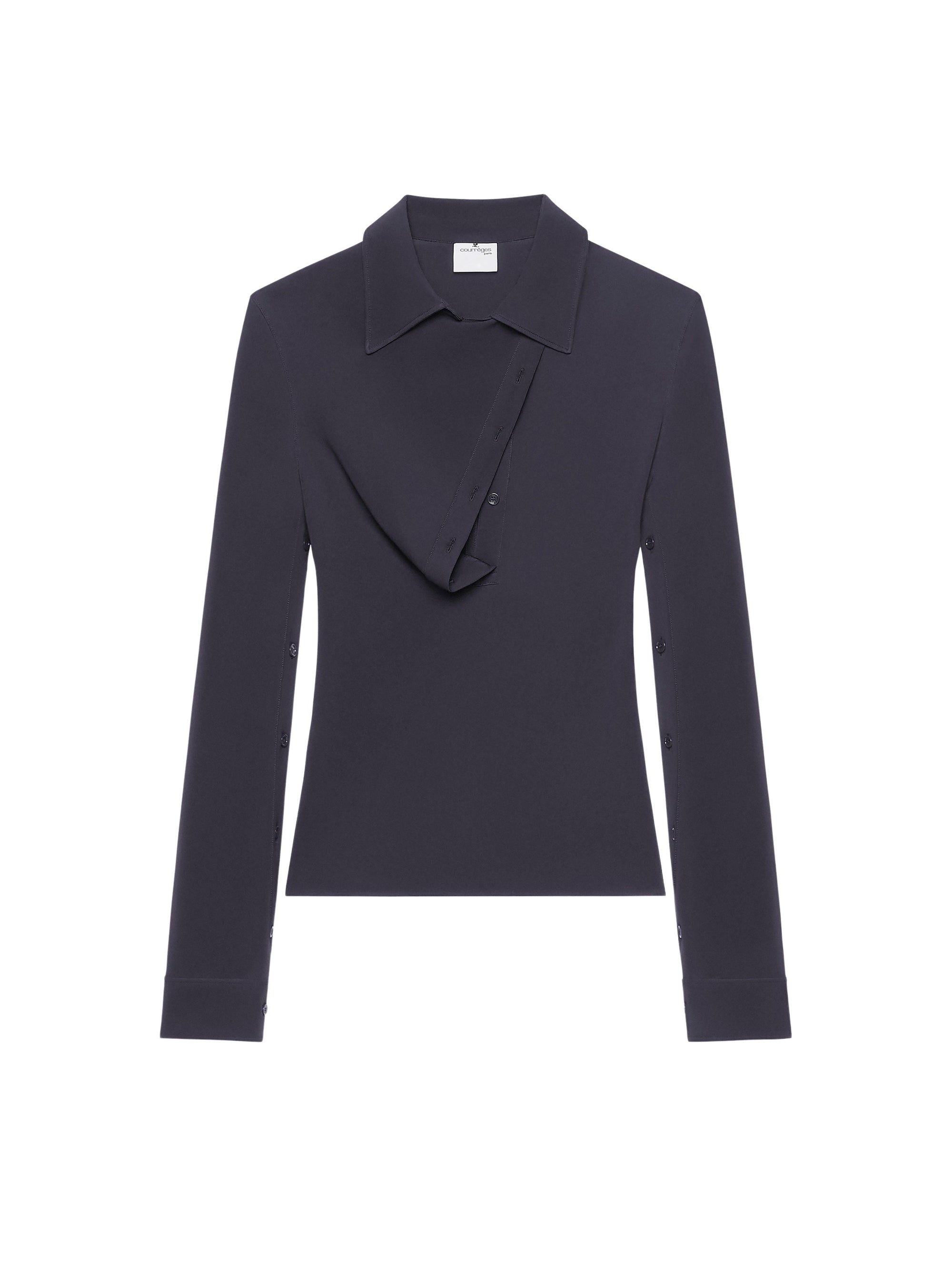 CHEMISE COL POLO OBLIQUE