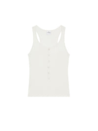 PREMIUM 68pcs NEW / DÉBARDEUR CÔTELÉ 90'S - Heritage white