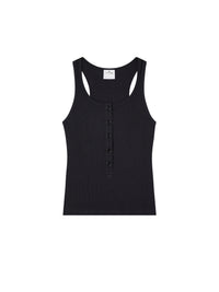 PREMIUM 64pcs NEW / DÉBARDEUR CÔTELÉ 90'S - Black