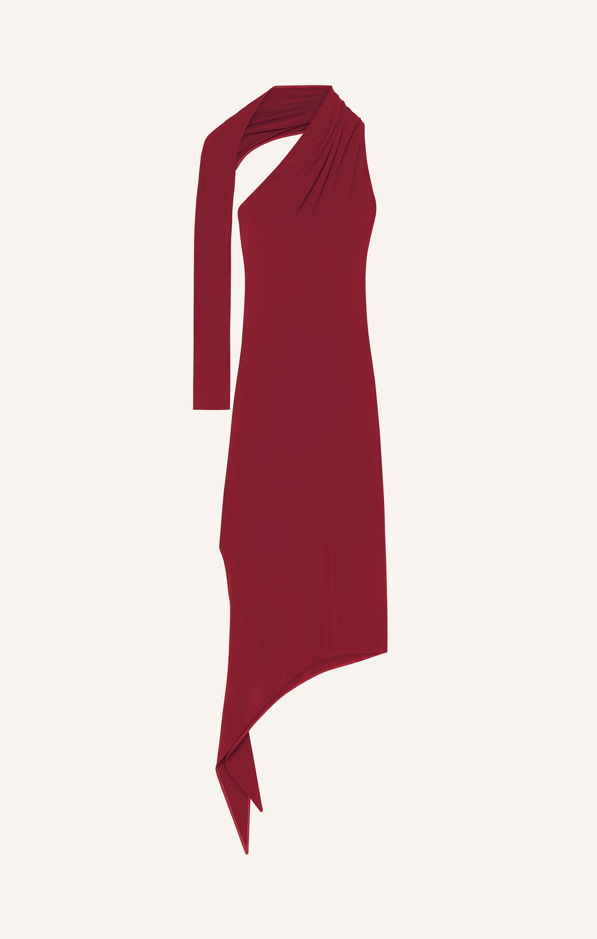 ROBE LONGUE SLASH EN CRÊPE
