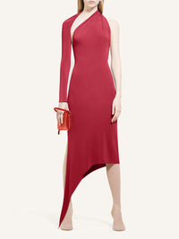 PRIX MARQUE : 150 / ROBE LONGUE SLASH EN CRÊPE