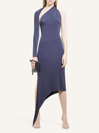 ROBE LONGUE SLASH EN CRÊPE