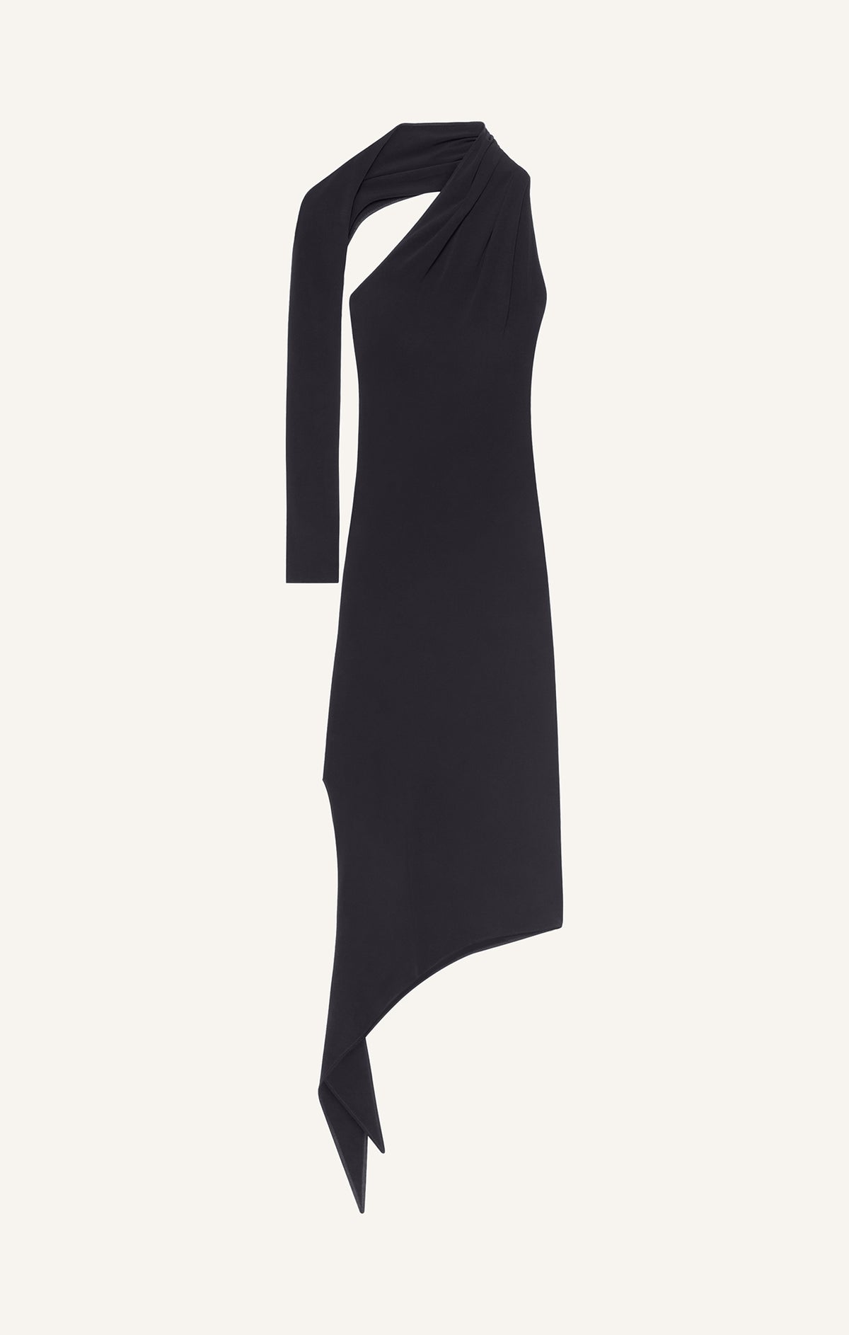 ROBE LONGUE SLASH EN CRÊPE