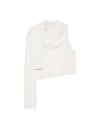 Sweatshirt asymétrique off-shoulder - Oatmeal