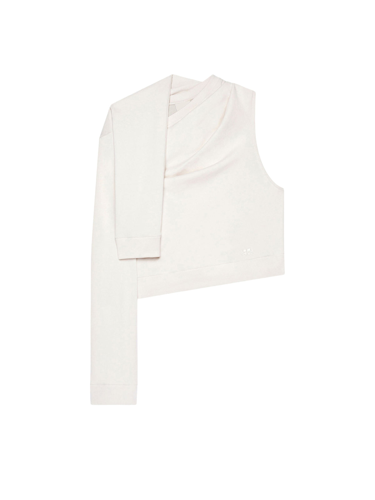 Sweatshirt asymétrique off-shoulder - Oatmeal