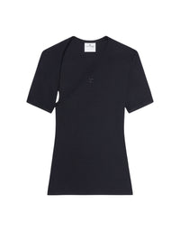 T-shirt contrasté Slash - Black