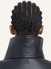 PREMIUM 10pcs NEW / VESTE OVERSIZE EN CUIR  - Black