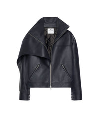 PREMIUM 10pcs NEW / VESTE OVERSIZE EN CUIR  - Black