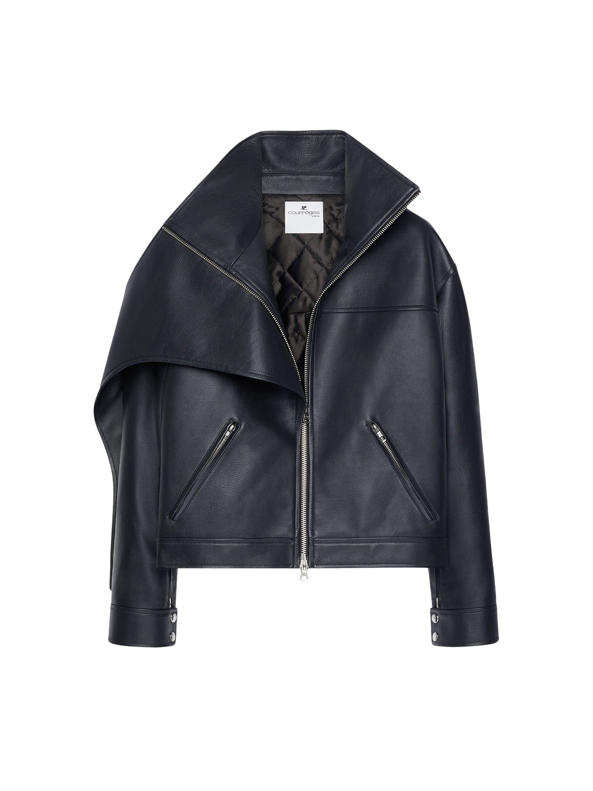 PRIX MARQUE : 860 / VESTE OVERSIZE EN CUIR
