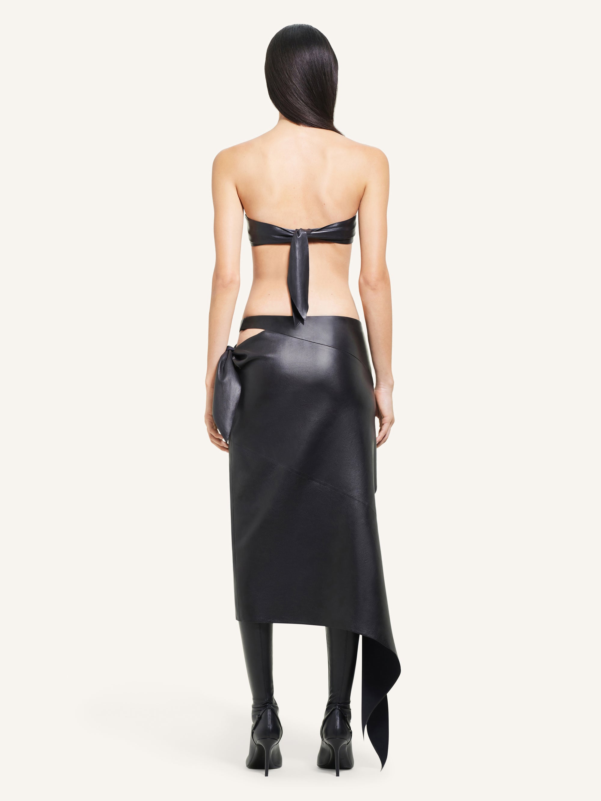PREMIUM 7pcs NEW / JUPE SLASH EN CUIR
