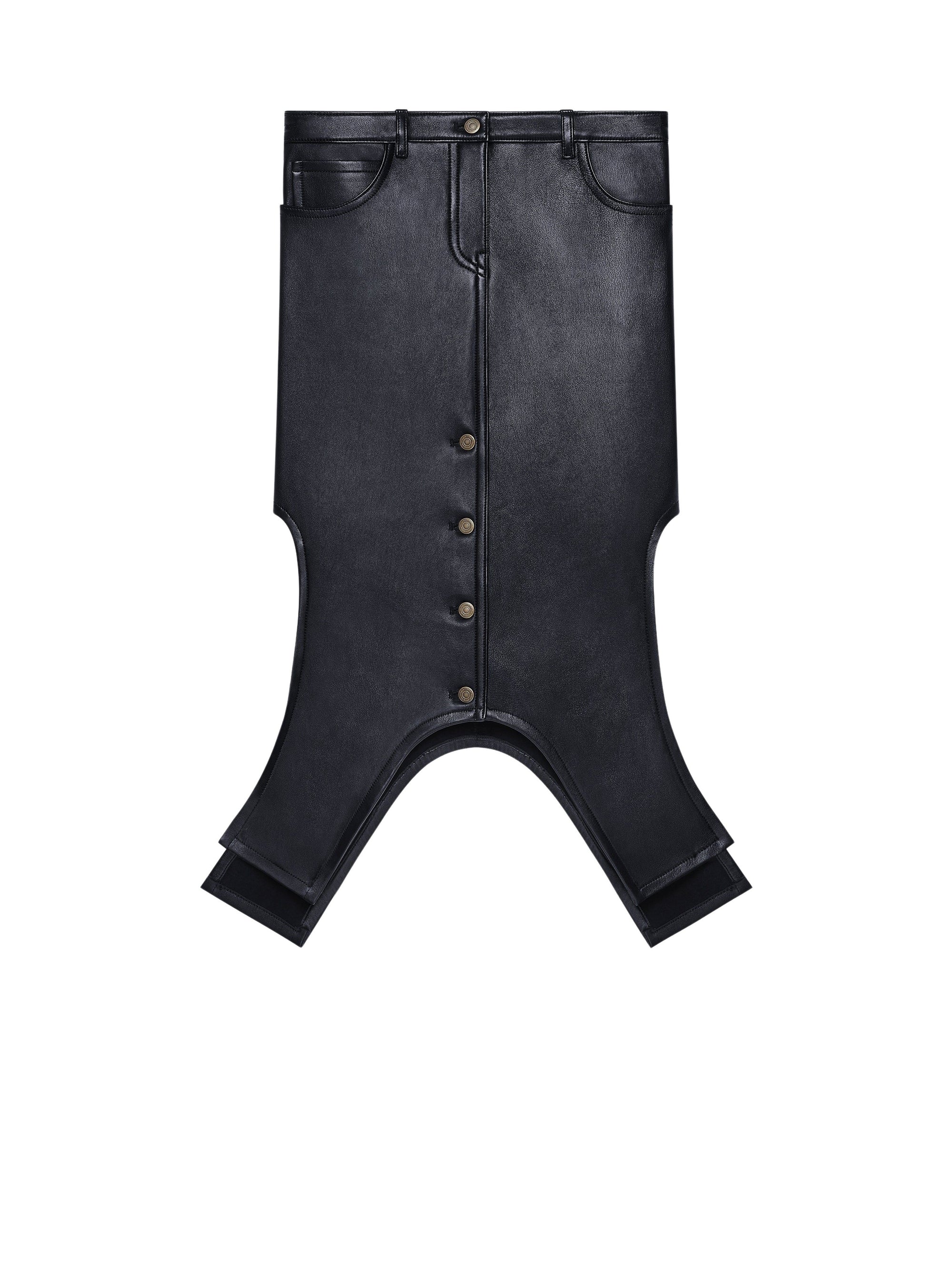 PREMIUM 3pcs NEW / JUPE LONGUE INVERSÉE EN CUIR