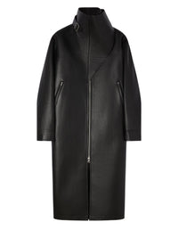 PRIX MARQUE : 1200 / MANTEAU OVERSIZE EN CUIR-S