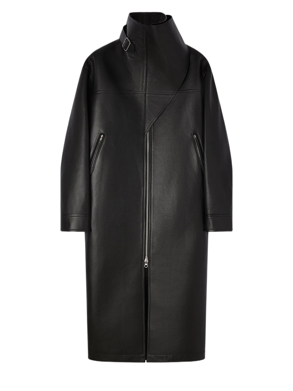 PRIX MARQUE : 1200 / MANTEAU OVERSIZE EN CUIR-S