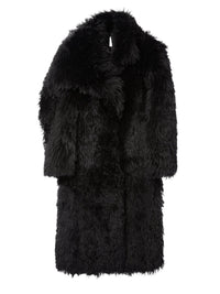 Manteau long en fourrure - Black