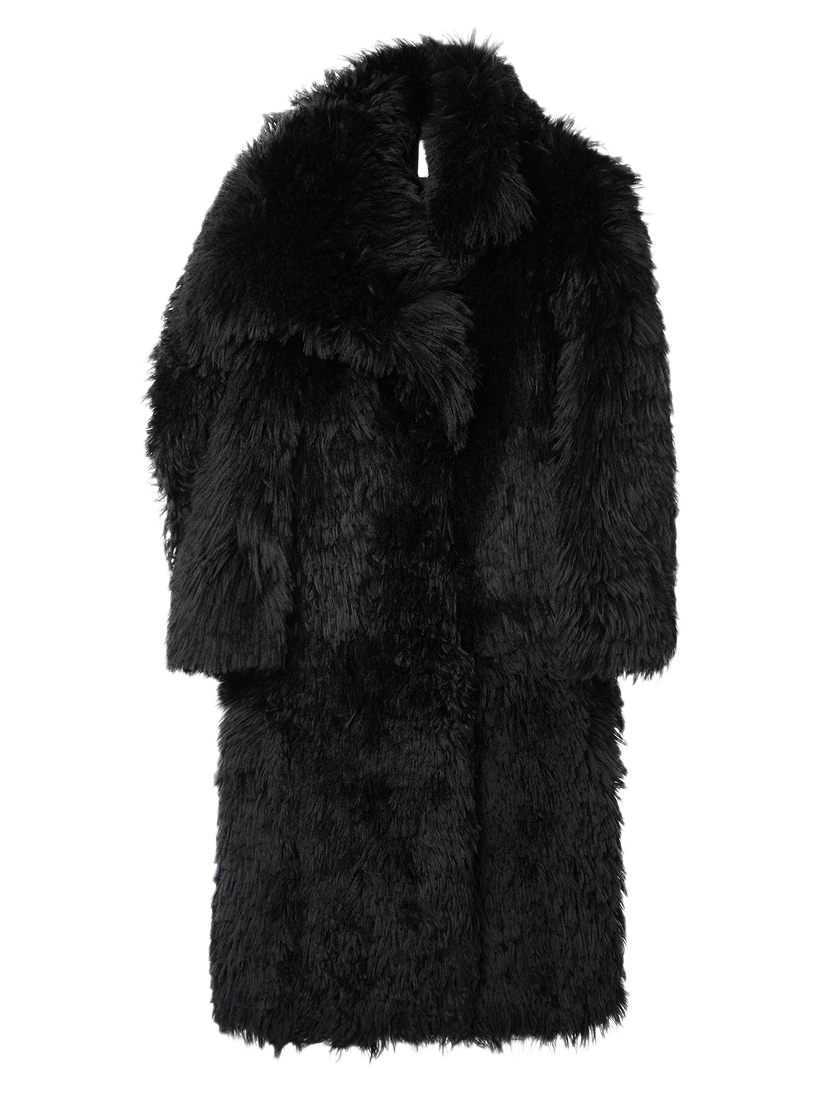 Manteau long en fourrure - Black