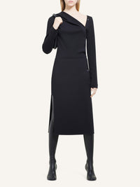 PREMIUM 35pcs NEW / CARDIGAN OBLIQUE NOUÉ - Black