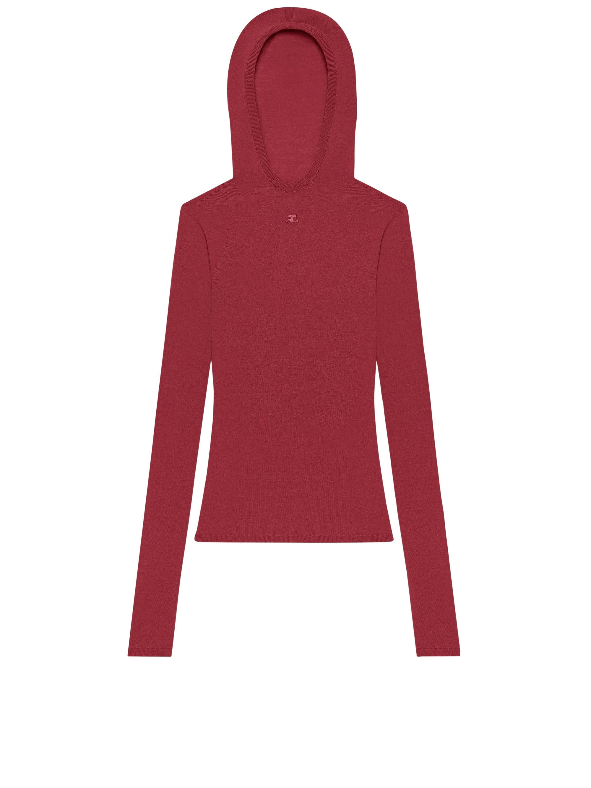 PREMIUM 11pcs NEW / PULL À CAPUCHE EN  MAILLE FINE - Grenat