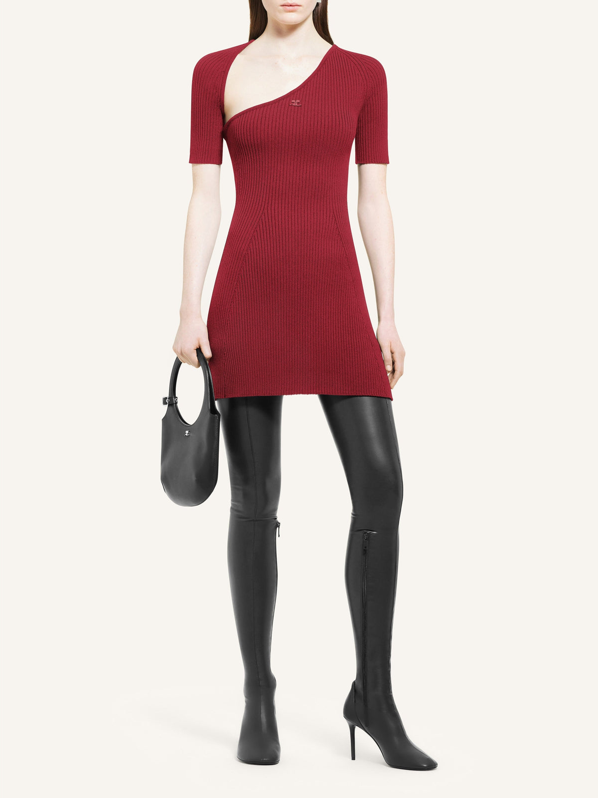MINI ROBE SLASH EN MAILLE