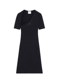 PRIX MARQUE : 120 / MINI ROBE SLASH EN MAILLE