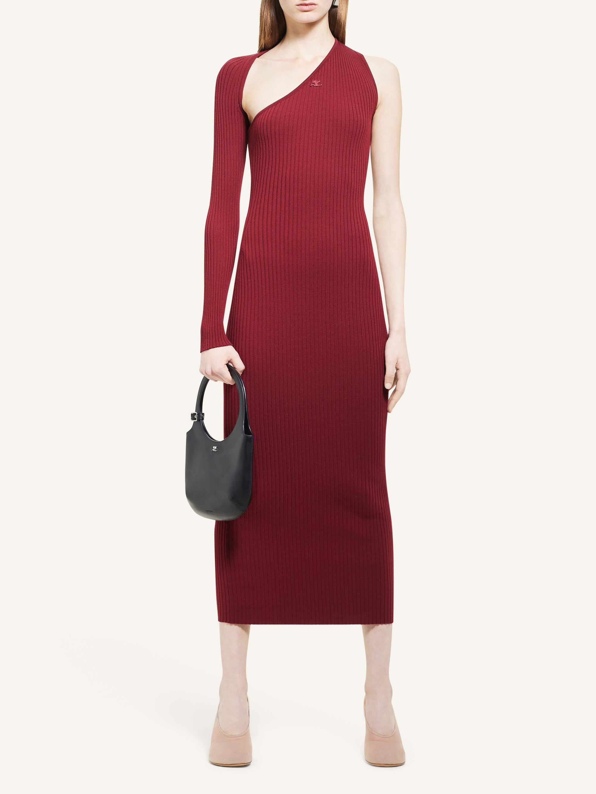 ROBE LONGUE SLASH EN MAILLE