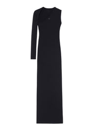 PREMIUM 71pcs NEW / ROBE LONGUE SLASH EN MAILLE - Black