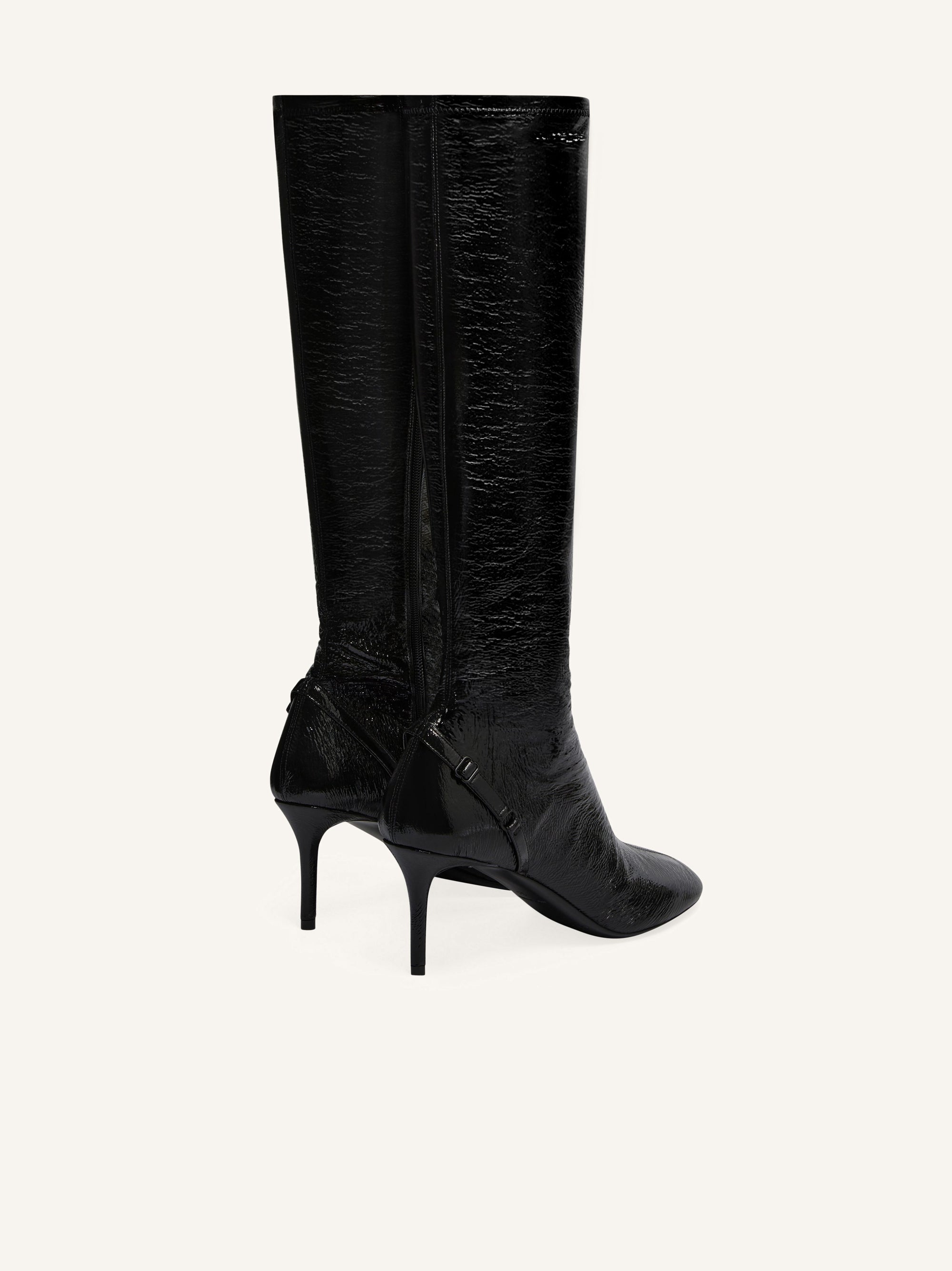 PREMIUM 28pcs NEW / BOTTES OBLIQUE EN VINYLE - Black