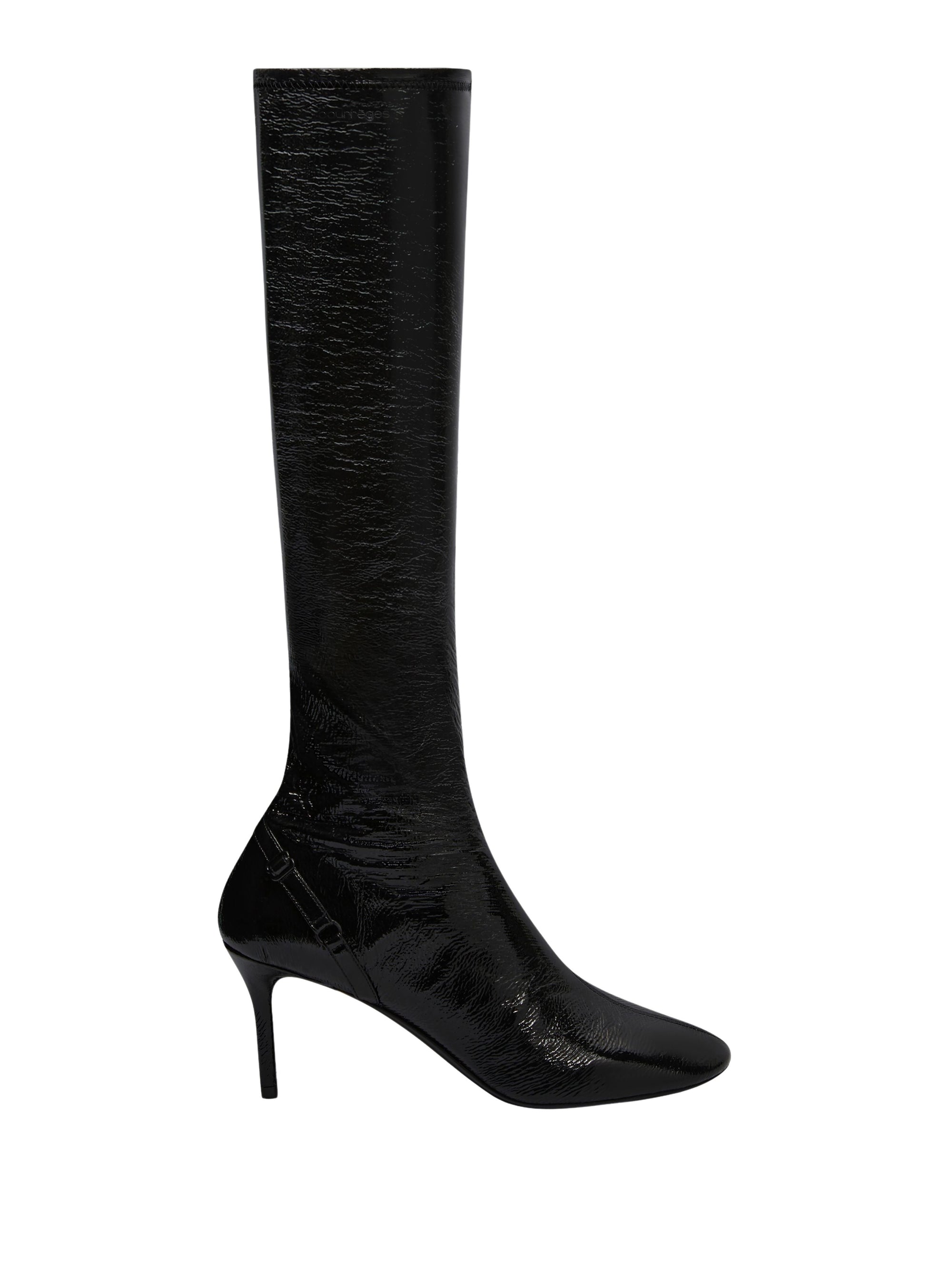 PREMIUM 28pcs NEW / BOTTES OBLIQUE EN VINYLE - Black