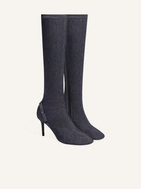 PREMIUM 50pcs NEW / BOTTES OBLIQUE EN DENIM - Dark Heather Grey