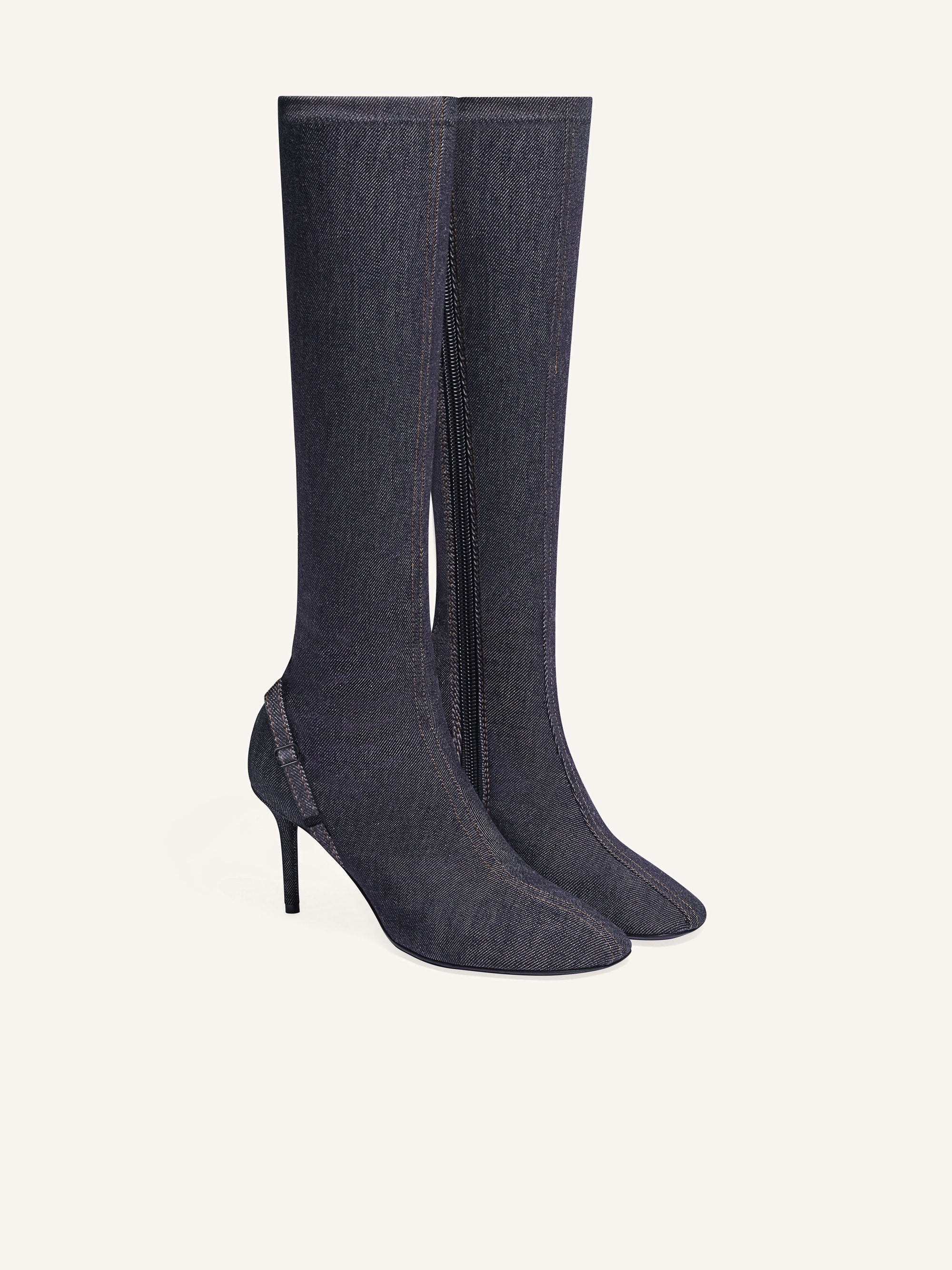 PREMIUM 50pcs NEW / BOTTES OBLIQUE EN DENIM - Dark Heather Grey