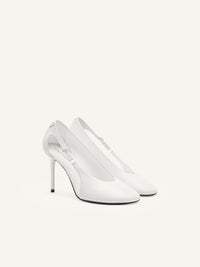 PREMIUM 34pcs NEW / ESCARPINS OBLIQUE EN CUIR - Heritage white