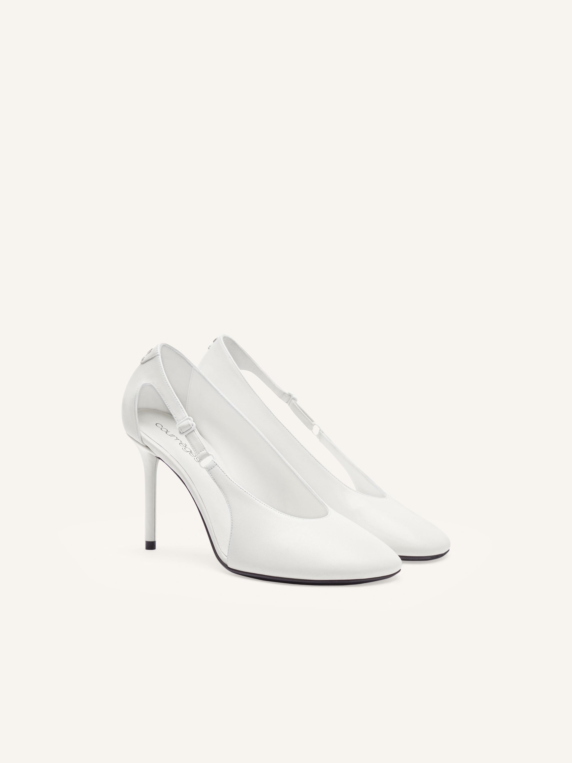 PREMIUM 34pcs NEW / ESCARPINS OBLIQUE EN CUIR - Heritage white