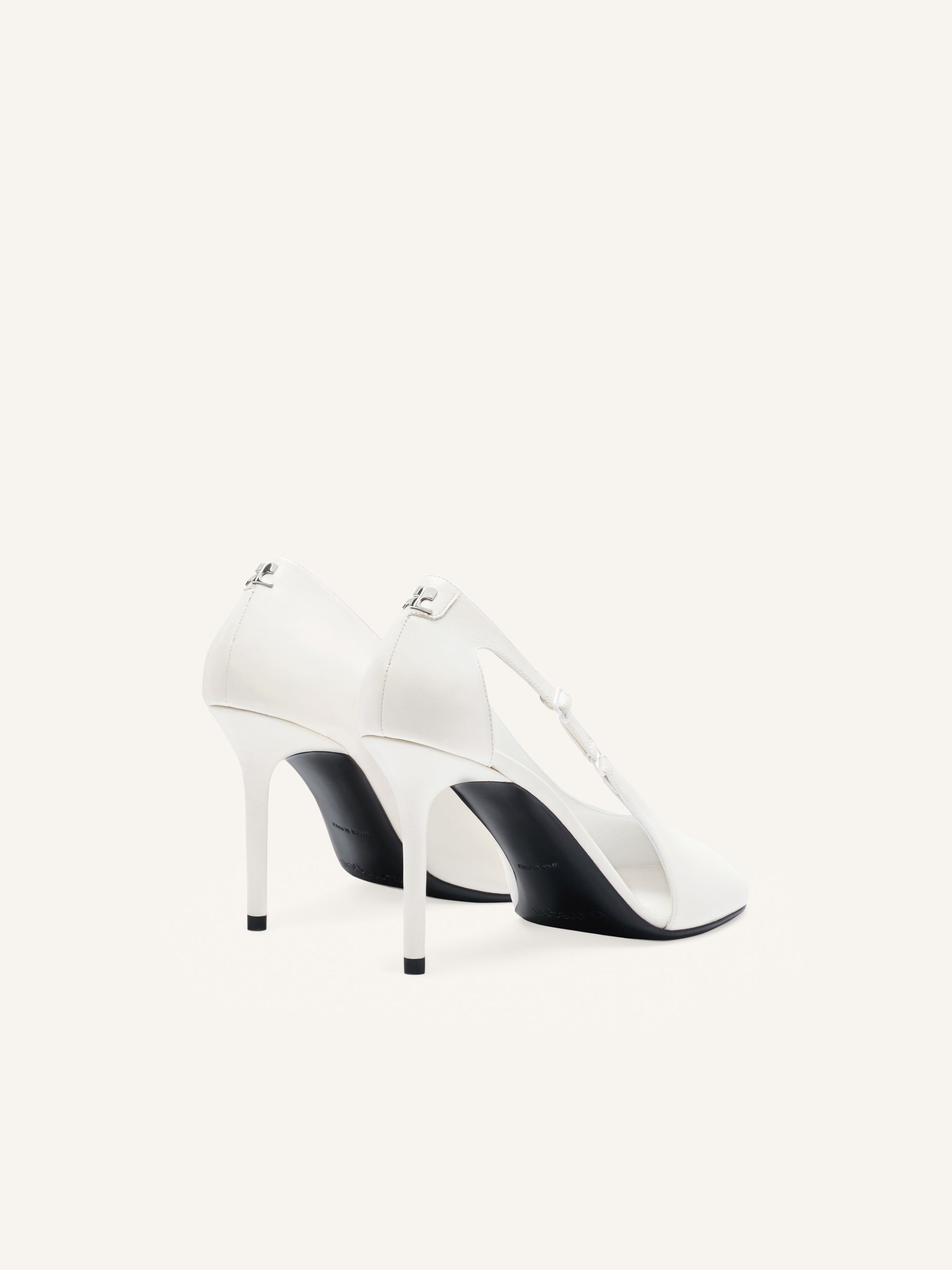 PREMIUM 34pcs NEW / ESCARPINS OBLIQUE EN CUIR - Heritage white
